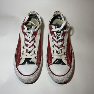 US Flag Converse Chuck Taylor Low Womens Size 8.5/Mens 6.5